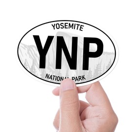 Yosemite National Park Bumper Sticker - California Half Dome El Capitan Oval Decal | YNP California Sierra Nevada Vinyl Decals | ADV & Overland stickers