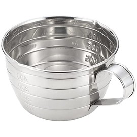 Yoshikawa YJ2772 Cooking Iroha Stainless Steel Measuring Cup, 16.9 fl oz (500 ml)
