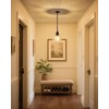 EAPUDUN 1-Pack Farmhouse Pendant Light, 1-Light Industrial Hanging Light Fixture