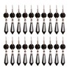 20pcs 38mm Replacement Black Chandelier Icicle Crystal Prisms Octogan Crystal
