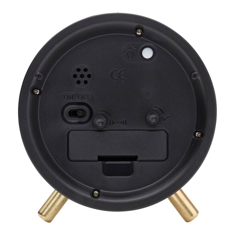 One Six Eight London Maisie Silent Alarm Clock, Grey