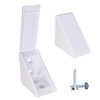 SKIR'CO (Pack of 10) White Shelf Brackets 20x31x31mm 90 Degree