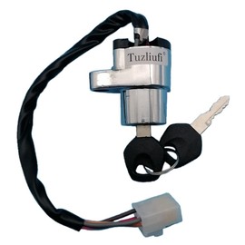 Tuzliufi - Interruptor de llave de encendido eléctrico compatible con Suzuki Motorcycle Boulevard S40 LS650 Savage LS650F LS650P Intruder VS700GL VS750GL VS800GL Boulevard S50 VS800GLV 37110-24B03 37110-38A04 Z766