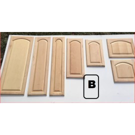 missing paper work Cabinet door raised panel  arch PINE - 12 inX12 in