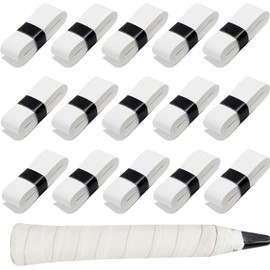 Wzenclave 15 Piezas Overgrip Tenis Raquetas de Tenis y Bádminton Grip Absorbente del Sudor y Antideslizante Bádminton Cinta Empuñaduras Overgrip Transpirable Grip Apto para Todo Tipo de Raquetas