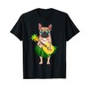 Hawaiian French Bulldog & Pineapple Ukulele Summer Vacation T-Shirt