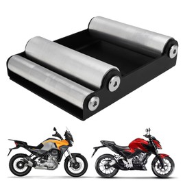 JFG RACING Motorcycle Wheel Roller Stand Motorcycle Wheel Cleaning for Tyre Cleaning and Chain Lubrication - Wheel Spinner Stand (Bicycle<485 lb Dry WT & Tyre Width <180 mm