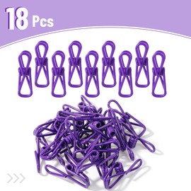 Mr. Pen- Chip Clips, 18 Pack, 2 Inch, Purple, Utility PVC-Coated Clips, Chip Clips Bag Clips Food Clips for Bags, Chip Clip, Clips for Chips and Other Food Bags, Bag Clips for Chips Clips
