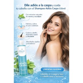 Shampoo Adiós Caspa 530ml Elimina Resequedad Shelo Nabel