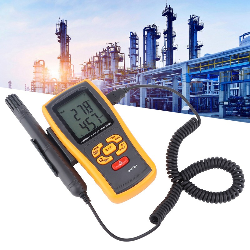 GM1361 Electronic Thermometer Hygrometer Handheld Temperature Humidity Meter for Industry
