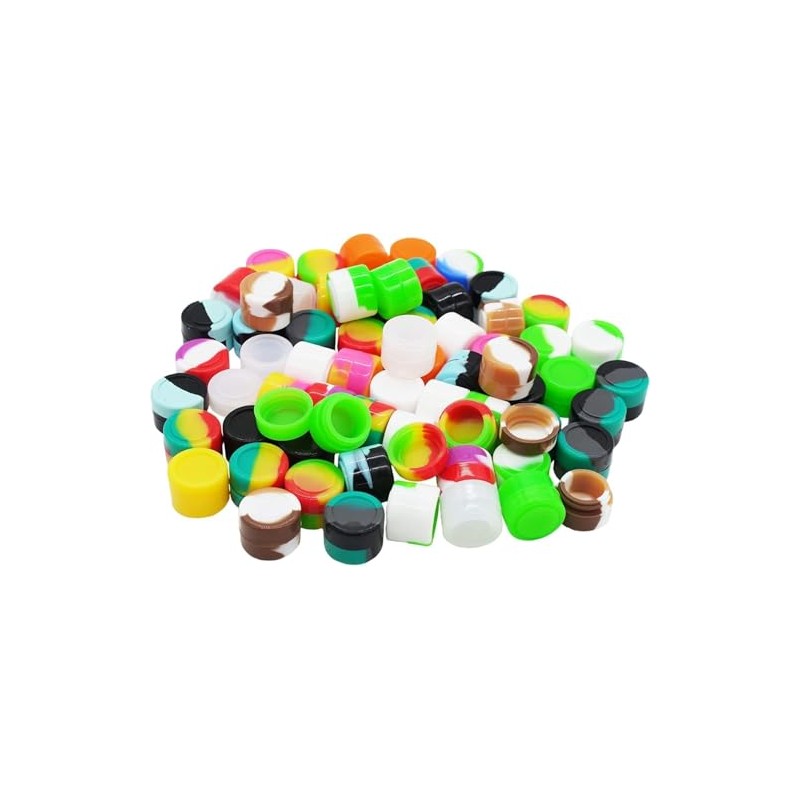 KUVIS 2ml Silicone Wax Containers Concentrate Non-stick Jars Multi-use (30)