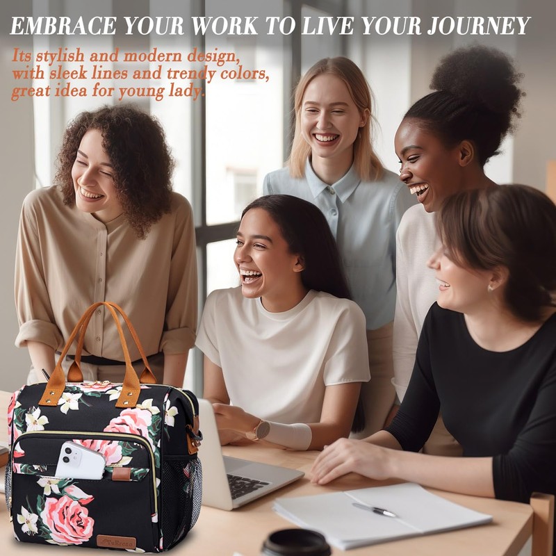TuErcao Lunch Bags for Women - Boite a Lunch Femme