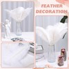 VONMXVTE 24pcs White Ostrich Feathers 10-12inch (25-30cm) for Wedding Flower