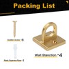 4Psc Wall Screw Mount Crowd Control Stanchions Gold and Silver