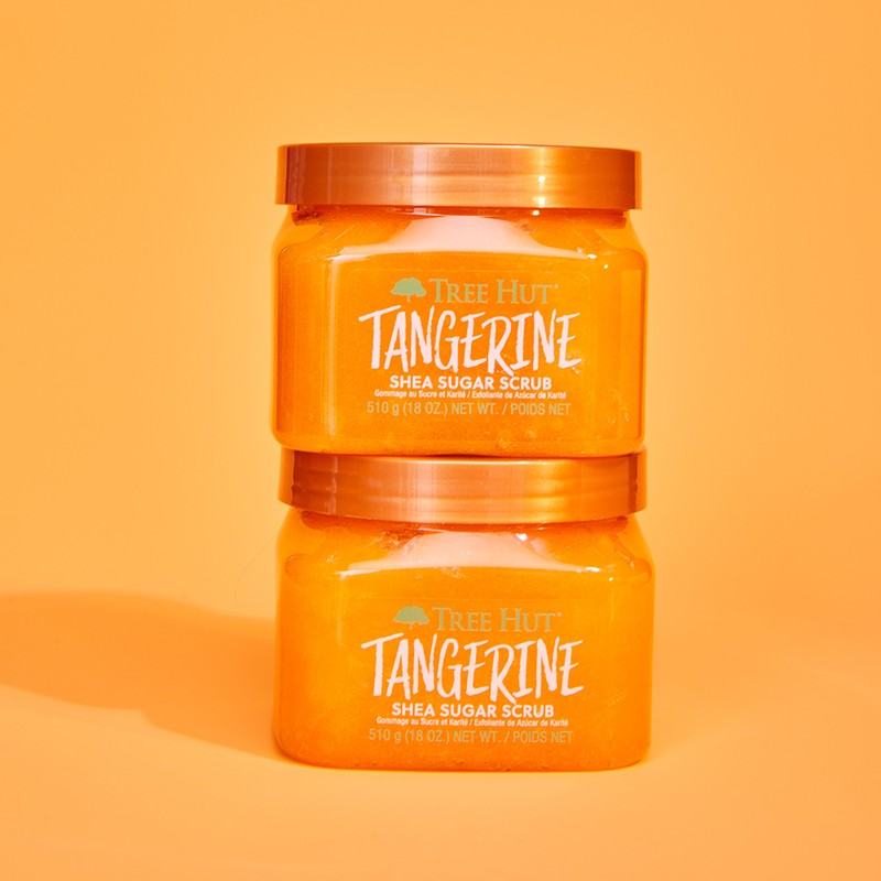 Tree Hut Shea Sugar Exfoliation Care Body Scrub Tangerine, 510g,
