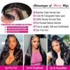 Mecry 30 Inch Lace Front Wigs Human Hair Body Wave
