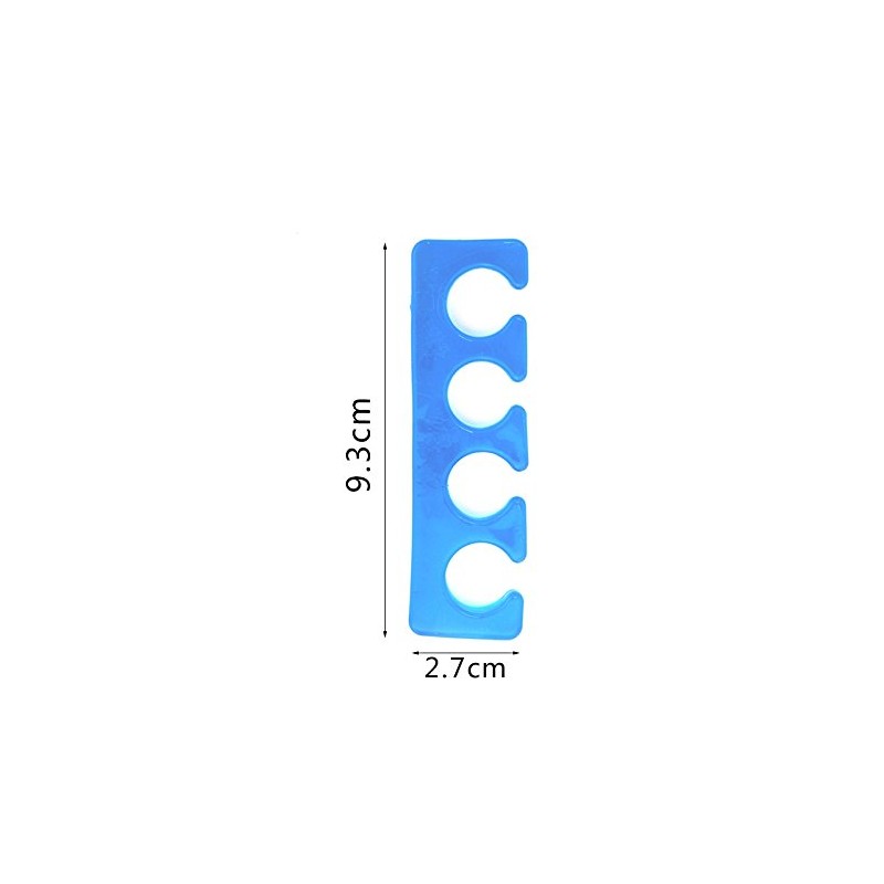 KADS 2pcs/pair Silicone Toe Separator Nail Art Manicure Finger Feet