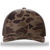 Richardson 112PFP Trucker Hat - Bark Duck Camo/Brown