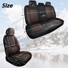 Leather Seat Covers for Volkswagen Passat/Jetta/Taos/Tiguan/Touareg,Car Seat Covers Full Set,Waterproof