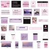 120Pcs Pink Ballet Aesthetic Stickers with Positive Affirmation Quotes