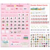 Pink Educational Calendar & Weather Pocket Chart Set for Kids
