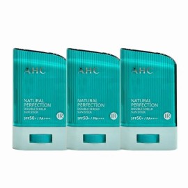 AHC Natural Perfection Double Shield Sun Stick (Green) 22g (SPF50+)(1+1+1) / AHC 내추럴 퍼펙션 더블 쉴드 선스틱 (초록색) 22g (SPF50+)(1+1+1)