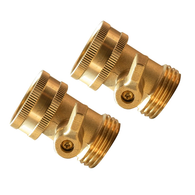 Xiny Tool Brass Garden Hose Shut Off Valve, Heavy Duty