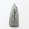 MUJI 84475658 Wrinkle Nylon Pouch with Gusset, Gray, S, Approx.