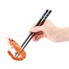 Haosell 2 Pairs Set Chopsticks Black + 2 Pieces Chopsticks