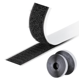 Cinta Doble Cara Adhesiva 8M super fuerte con cierres de velcrada 20mm de ancho Almohadilla autoadhesiva, cinta de velcrada de doble cara con reverso autoadhesivo, removible y reutilizable