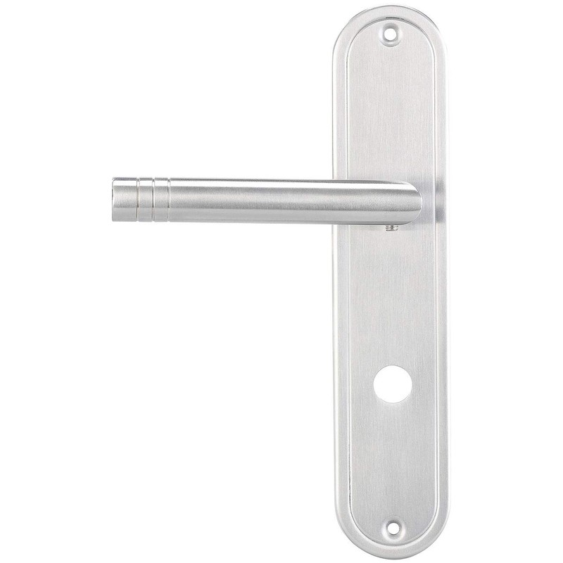 AGT Door lever: Stainless Steel Door Fitting Set for bathroom