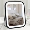 YEKKOPT Lighted Vanity Mirror, Rechargeable Travel Makeup Mirror with Lights,