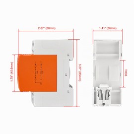 Heschen Surge Protector, LYD1-C40/385, 2P 385V 20KA, Flame Retardant, Low Voltage Arrester, 35mm DIN Rail Mount