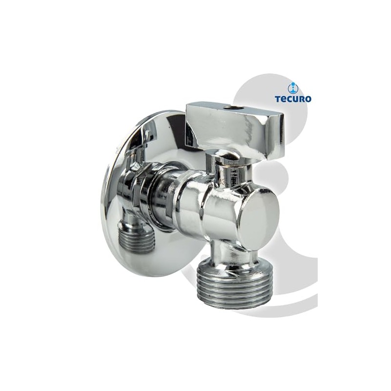 Tecuro Elbow 1/2 Inch x 3/4 Inch Mini Ball Valve