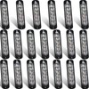 20 Pack LED Emergency Strobe Lights 6 LED Amber White