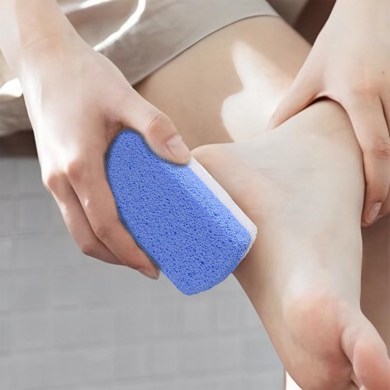 2 Pcs Glass Pumice Stone for Feet,Durable Callus Remover &