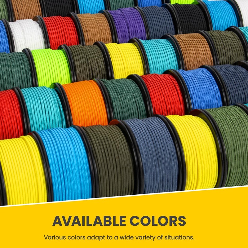 BROTREE Paracord 2mm 30M 100% Nylon Rope 1 Strand Parachute