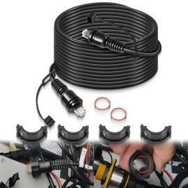 yourour 010-11425-10 Marine Network Cable 20',GMS 10 Cable with Split Connector and Waterproof Cap for Marine RJ45 Compatible with Garmin Devices