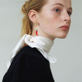 QLUYCKW Cinco De Mayo Fiesta Necklaces Earrings Bracelet Set for Lovely Mexican Sombrero Cactus Chili Earrings Women Mexican Festival Carnival Party Charm Costume Accessories (Red)