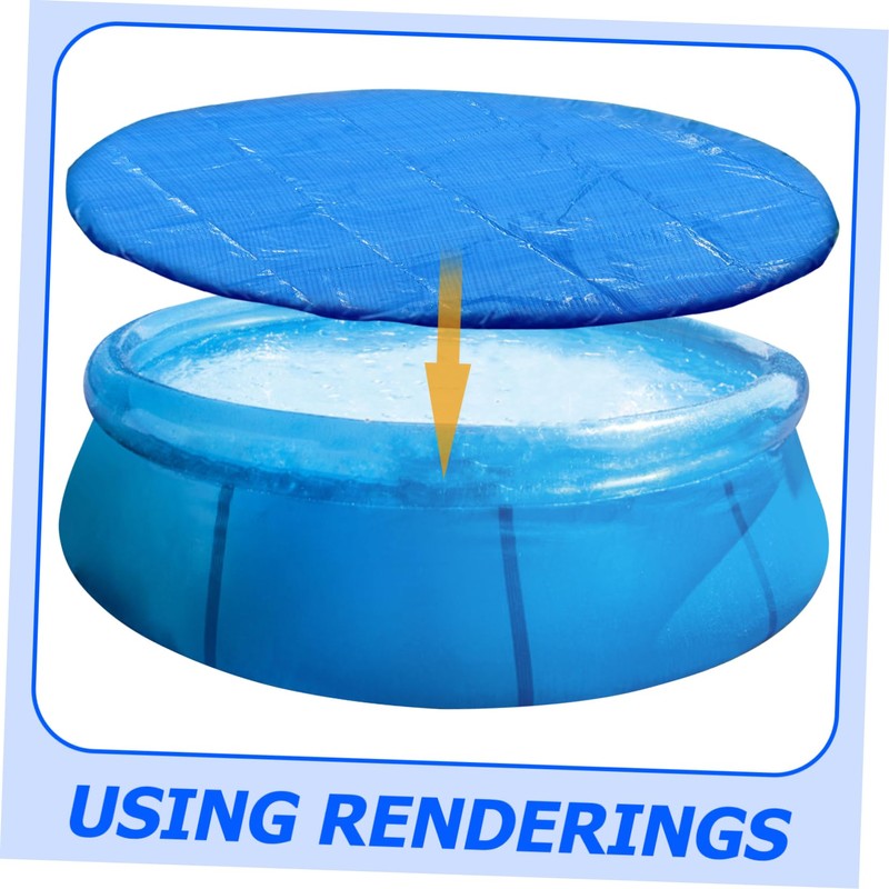 MERRYHAPY 10-foot Diameter Round Pool Cover Weatherproof Ideal for Inflatable