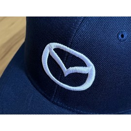 MIRAE Auto MAZDA Symbol Navy Baseball Cap.  *** A hat worth more than its price.