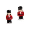 SHOWERORO 2pcs Kosher Salt Pepper Shaker Ceramic Nutcracker Design Seasoning
