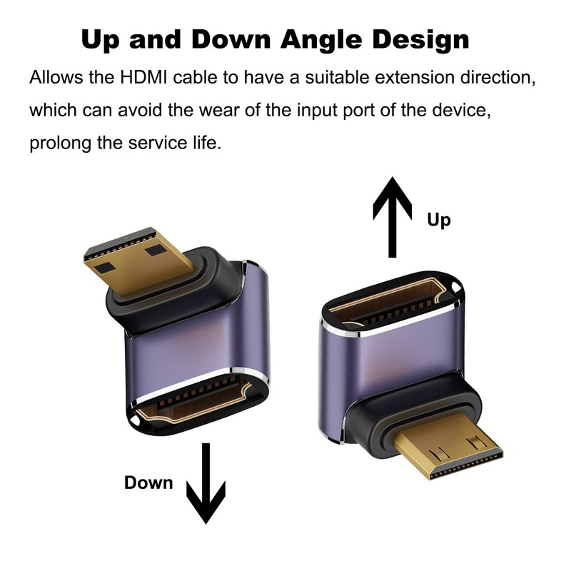 AreMe 8K Mini HDMI to HDMI Adapter (2 Pack), Up