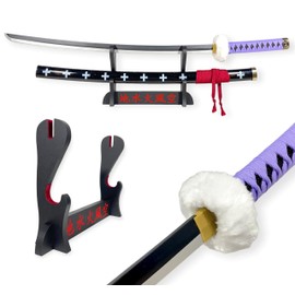 FEENOMENN One Piece – Zoro Replica Katana Wooden Blade – Kikoku (Purple)