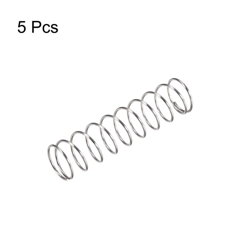 sourcing map Pack of 5 Compression Spring 304 Stainless Steel