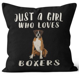 M-Qizi Boxer Dog Pillow Covers, Boxer Dog Gifts, 18x18 Decorative Dog Pillow Cover, Boxer Dog Gifts for Women, Boxer Dog Decor, Gifts for Dog Lovers