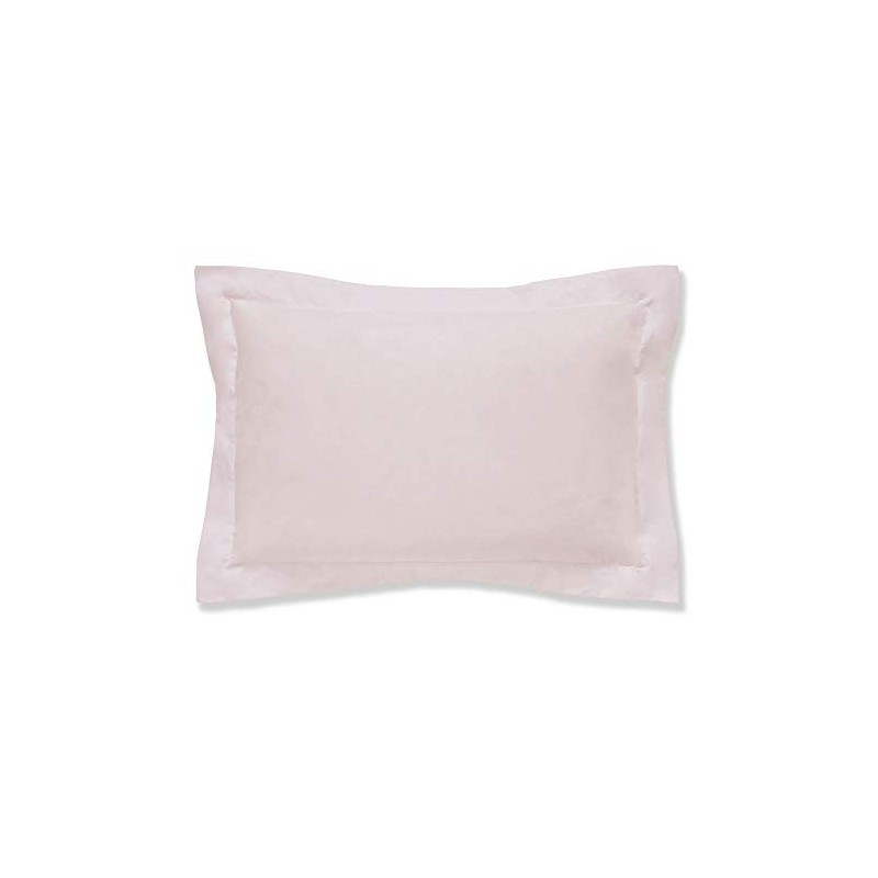 400 Thread Count Cotton Sateen Oxford Pillowcase Pair Blush