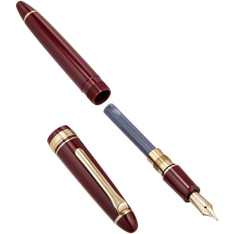 Sailor Fountain Pen, Profit Casual Fountain Pen, Gold Trim, Red,