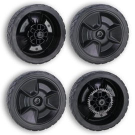8" Lawn Mower Wheels Kit Include 2x Front Wheels 44710-VR8-N00ZA & 2x Rear Wheels 42710-VR8-N00ZA Compatible with Honda HRN216 Walk Behind Lawn Mower