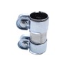 TAKPART Exhaust Pipe Clamp Pipe Connector Double Clamp Diameter 35